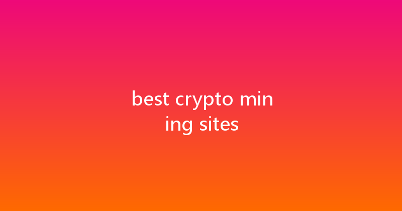 best crypto mining sites 