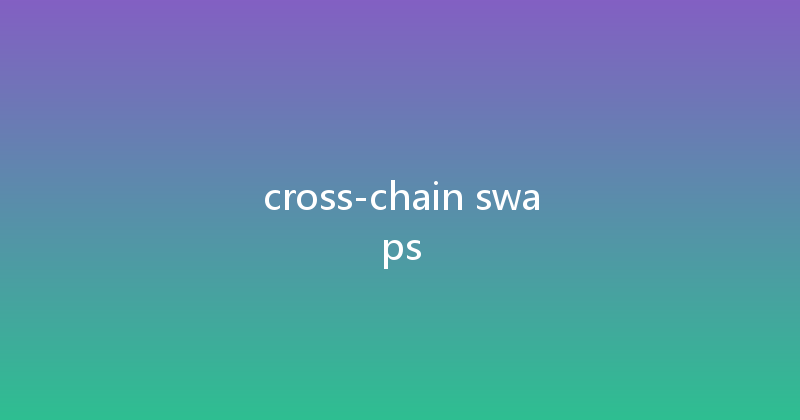 cross-chain swaps 