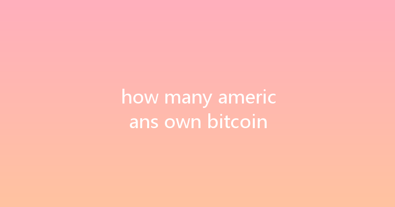 how many americans own bitcoin 