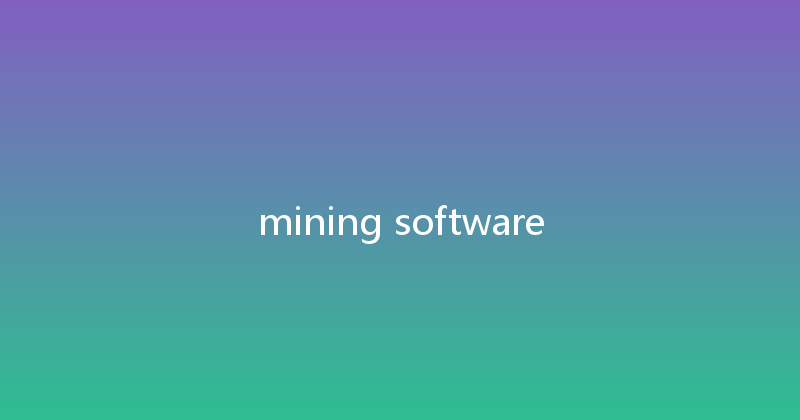 mining software 