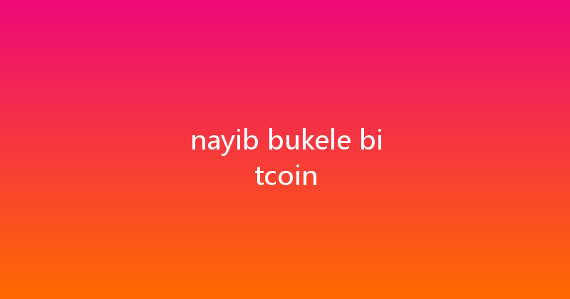 nayib bukele bitcoin 